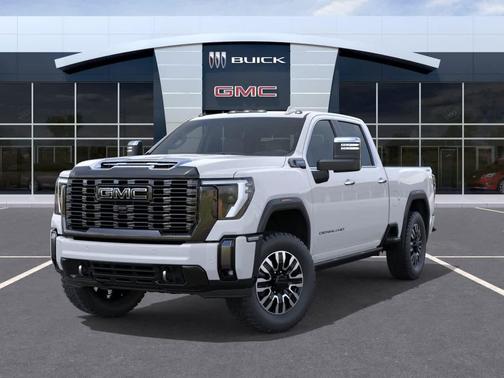 Glacier White Tricoat 2026 GMC Sierra 2500 Denali Ultimate