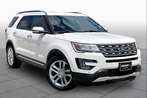 White Platinum Metallic Tri-Coat 2017 Ford Explorer Limited
