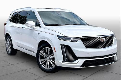 Crystal White Tri-Coat 2024 Cadillac XT6 Premium Luxury FWD