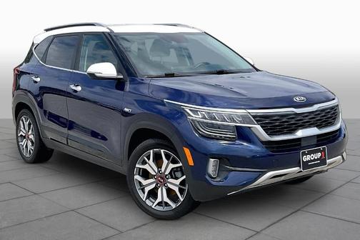 Dark Ocean Blue / White Roof 2021 Kia Seltos SX