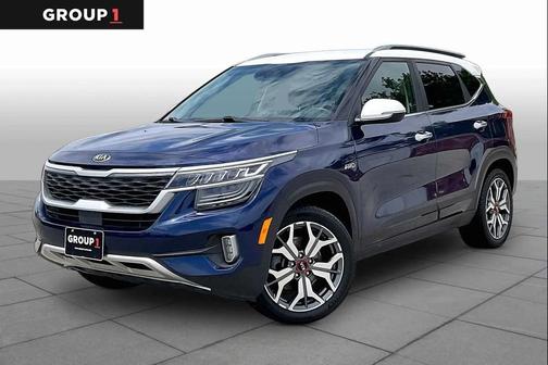 Dark Ocean Blue / White Roof 2021 Kia Seltos SX