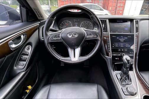 Pure White 2019 INFINITI Q50 3.0t LUXE