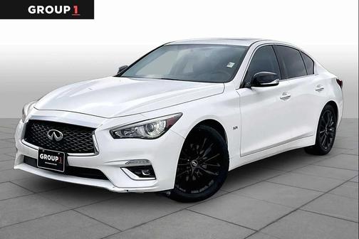 Pure White 2019 INFINITI Q50 3.0t LUXE