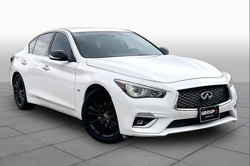 Pure White 2019 INFINITI Q50 3.0t LUXE