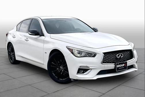 Pure White 2019 INFINITI Q50 3.0t LUXE