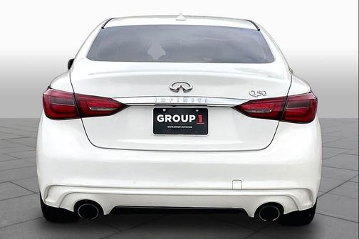 Pure White 2019 INFINITI Q50 3.0t LUXE