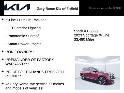 Dawning Red 2023 Kia Sportage X-Line