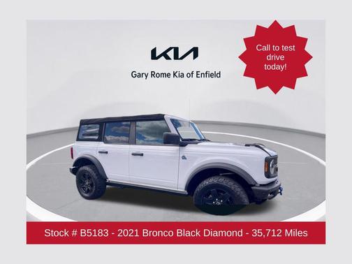 Oxford White 2021 Ford Bronco Black Diamond