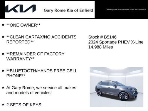 Gravity Gray 2024 Kia Sportage Plug-In Hybrid X-Line