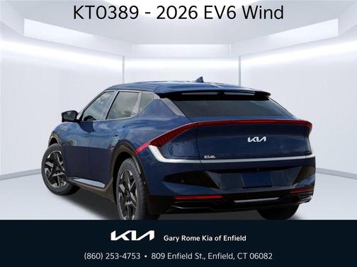 Midnight Lake Blue 2026 Kia EV6 Wind RWD