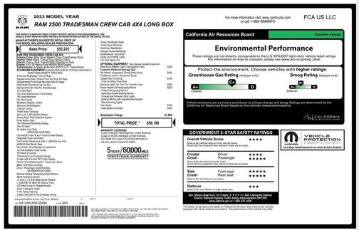 2023 RAM 2500 Tradesman Crew Cab 4x4 8' Box