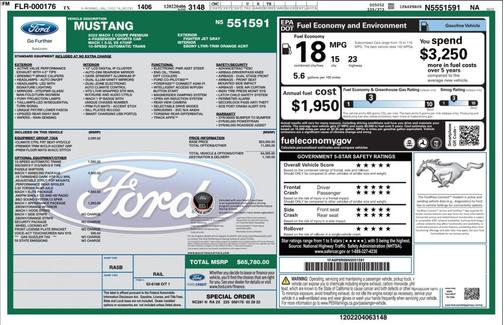 2022 Ford Mustang Mach 1 Fastback
