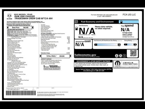 2022 RAM 3500 Tradesman/SLT/Laramie/Limited