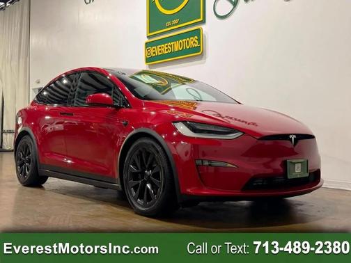 Red 2023 Tesla Model X 7SEATER AWD 1OWNER AUTO PILOT FULL SELF DRIVING