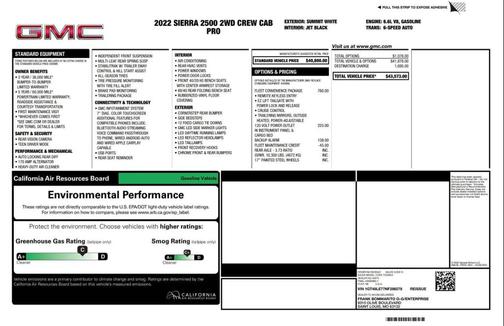 Summit White 2022 GMC Sierra 2500 Pro
