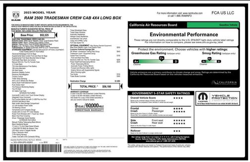 2023 RAM 2500 Tradesman Crew Cab 4x4 8' Box
