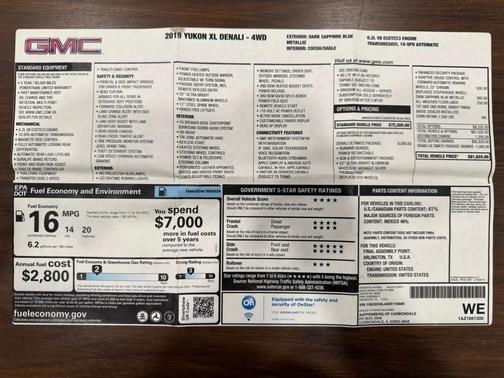 2019 GMC Yukon XL Denali