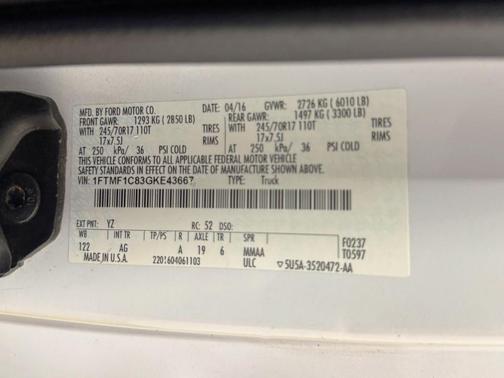 2016 Ford F-150 XL
