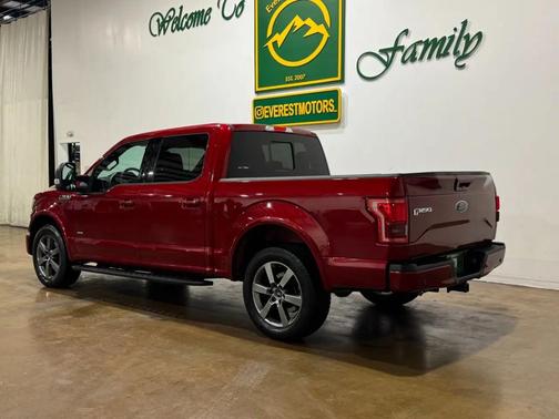 Red 2015 Ford F-150 Lariat