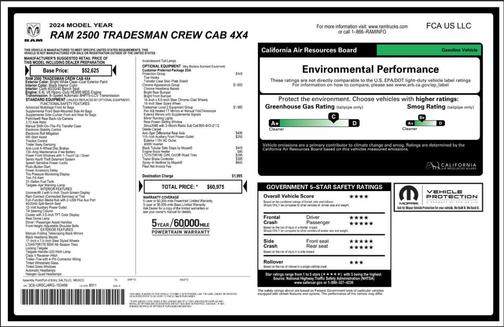 2024 RAM 2500 Tradesman Crew Cab 4x4 6'4' Box