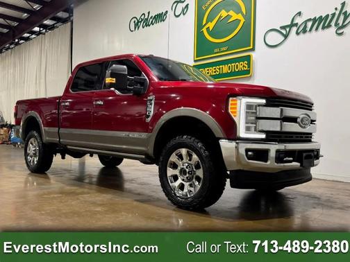 Red 2018 Ford F-350 King Ranch