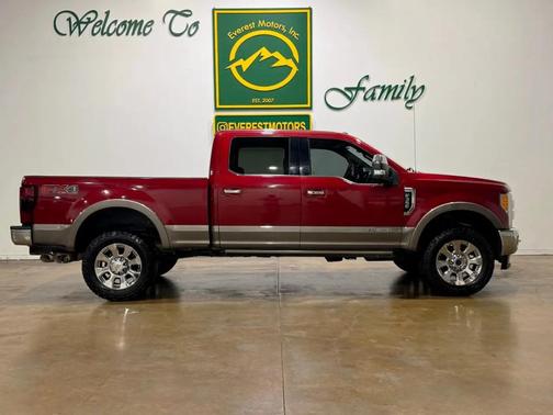 Red 2018 Ford F-350 King Ranch