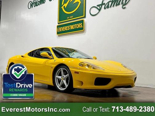 Yellow 1999 Ferrari 360 Modena COUPE RWD 3.6L V8 YELLOW McIntosh