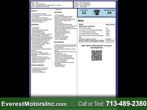 2021 Mercedes-Benz Sprinter 2500 High Roof