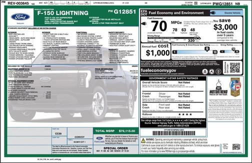 2023 Ford F-150 Lightning LARIAT