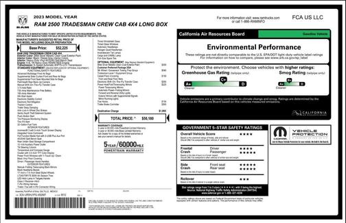 2023 RAM 2500 Tradesman Crew Cab 4x4 8' Box