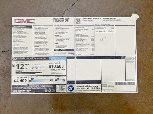 2014 GMC Savana 2500 Upfitter