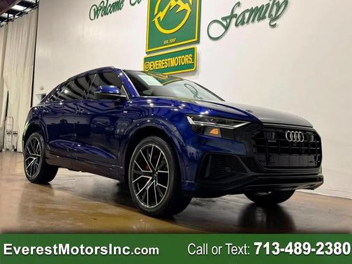 Blue 2019 Audi Q8 3.0T Premium Plus