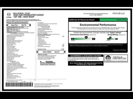 2022 RAM ProMaster 2500 High Roof
