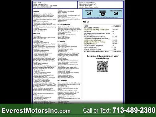 2015 Mercedes-Benz S-Class 4MATIC