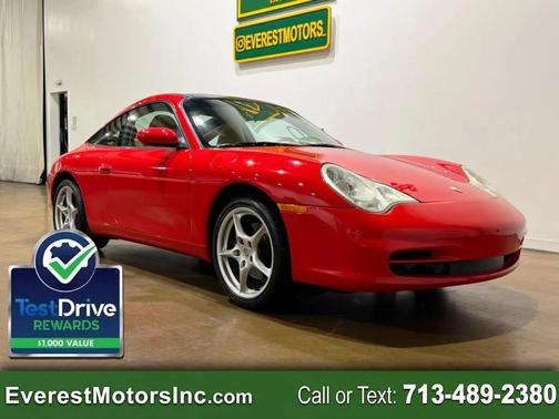 Red 2003 Porsche 911 Targa