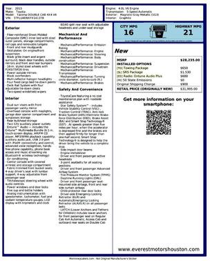 2015 Toyota Tacoma Base