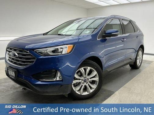Atlas Blue Metallic 2020 Ford Edge Titanium