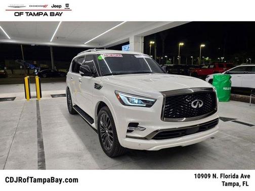 Moonstone White 2024 INFINITI QX80 SENSORY