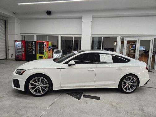 Arkona White 2025 Audi A5 Sportback S line Premium