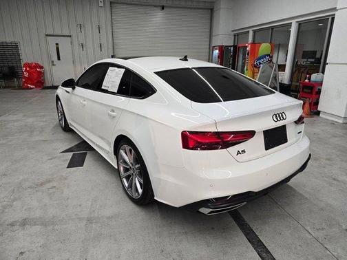 Arkona White 2025 Audi A5 Sportback S line Premium