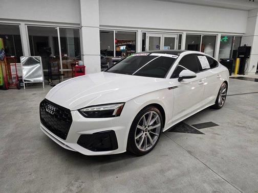 Arkona White 2025 Audi A5 Sportback S line Premium