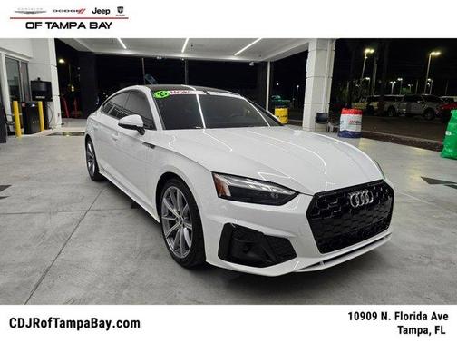 Arkona White 2025 Audi A5 Sportback S line Premium