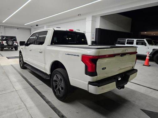 White Metallic 2023 Ford F-150 Lightning LARIAT