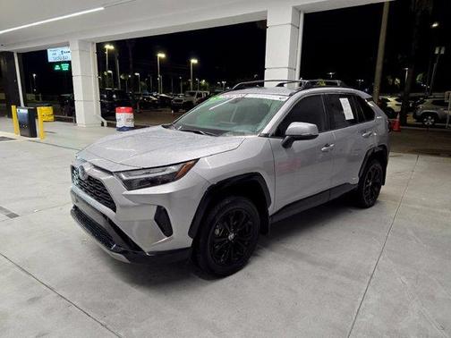 Silver Sky Metallic 2024 Toyota RAV4 Hybrid SE