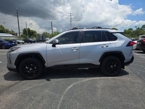 Silver Sky Metallic 2024 Toyota RAV4 Hybrid SE