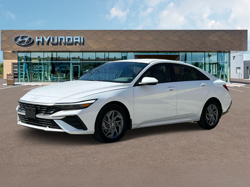 White 2025 Hyundai ELANTRA HEV Blue