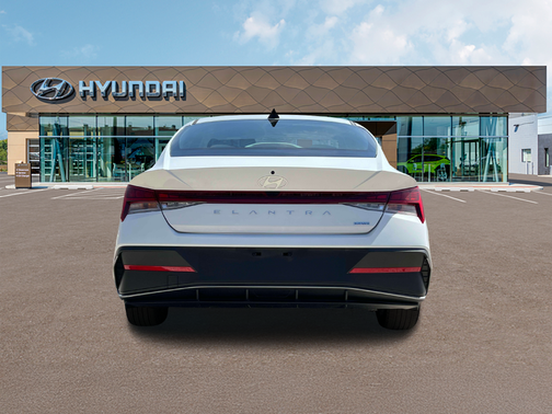 White 2025 Hyundai ELANTRA HEV Blue