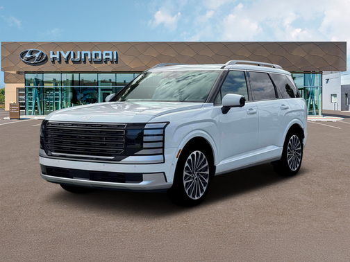 White 2026 Hyundai Palisade Hybrid Calligraphy