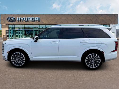 White 2026 Hyundai Palisade Hybrid Calligraphy