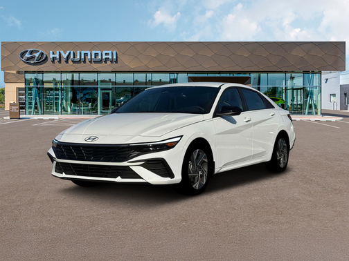 White 2025 Hyundai ELANTRA HEV SEL Sport